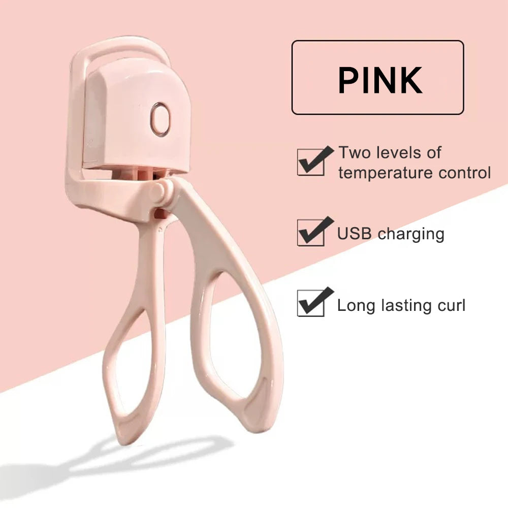 Heated Eyelash Curler (USB Rechargeable, Pen sized)