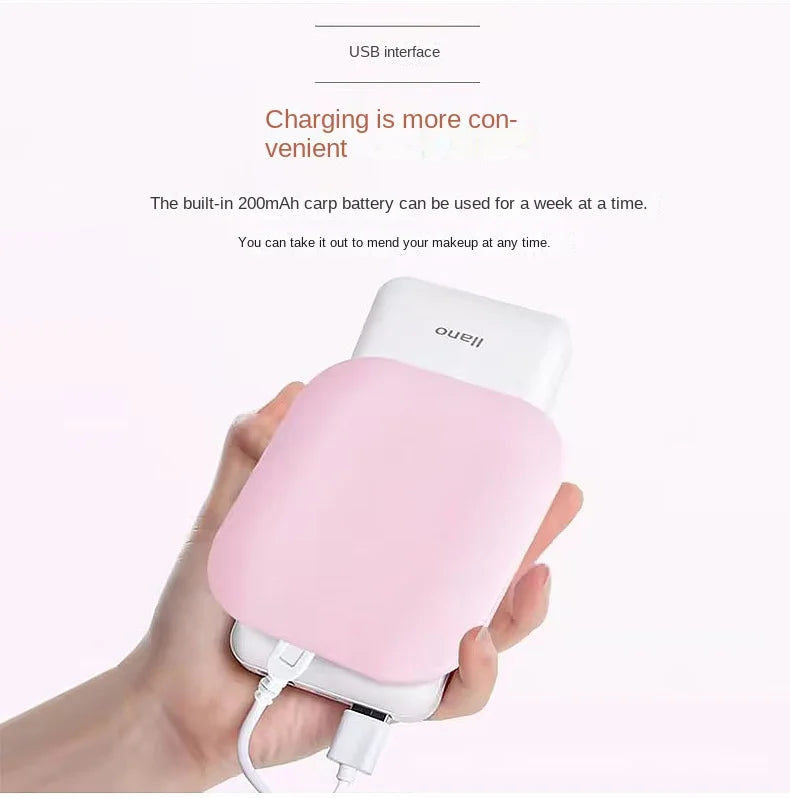Mini portable LED mirror